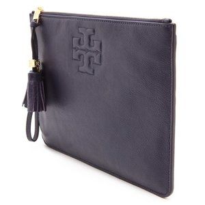 Tory Burch Thea Leather Zip Pouch